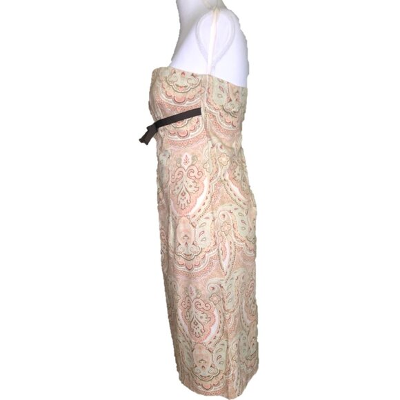 Mario Balthazar Summer Dress Size Small Paisley Pattern - Picture 4 of 6